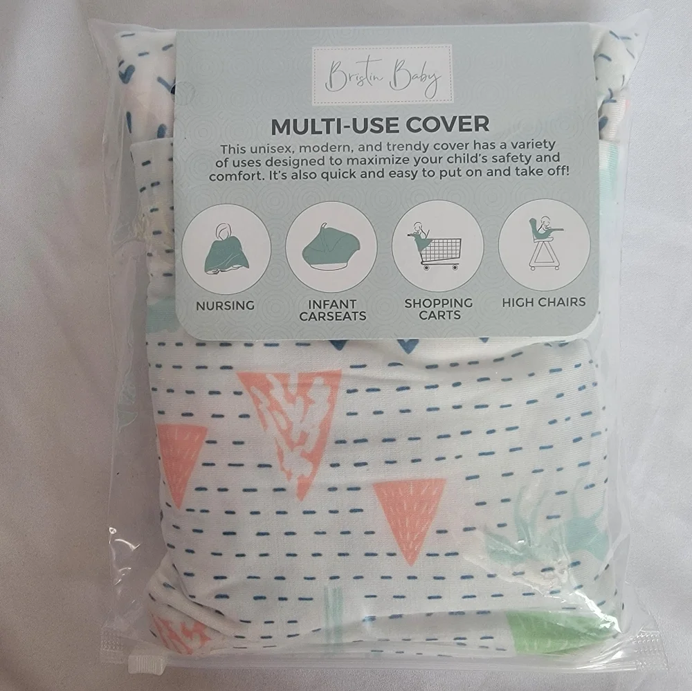 Bristin Baby 4-in-1 Multi-use Cover | Nursing  Carseat Shopping Cart High Chair